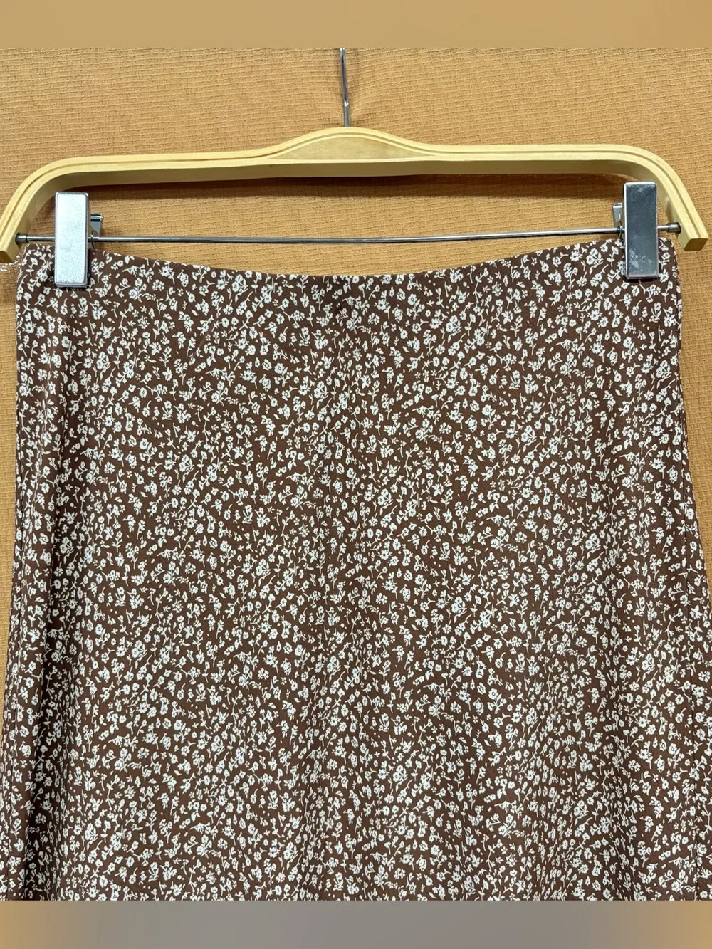Brown Floral Midi Skirt - Picture 3 of 5